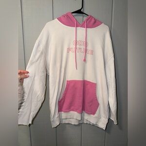 Odd Future Pink and White Hoodie